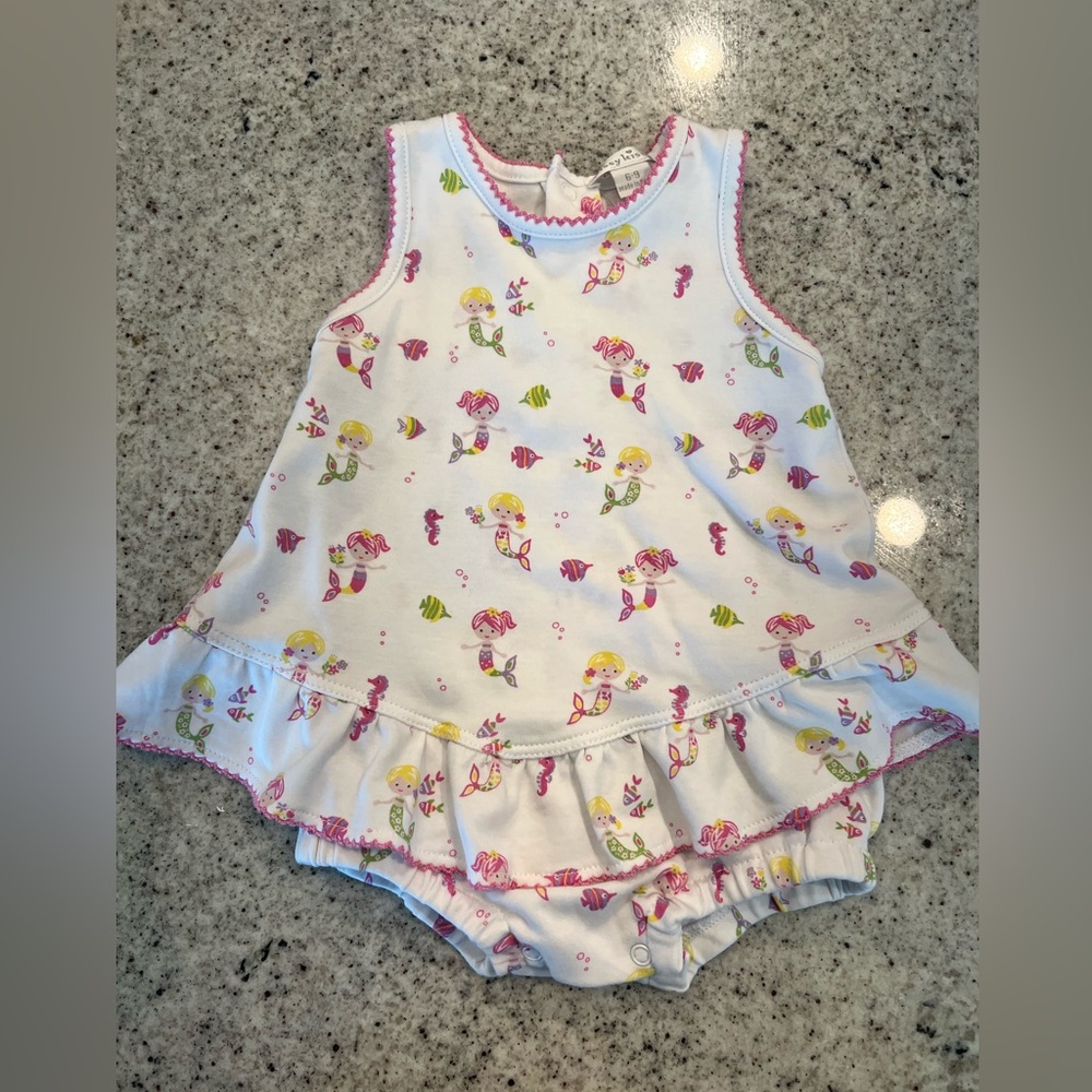 Kissy Kissy mermaid dress bodysuit baby girl 6-9months